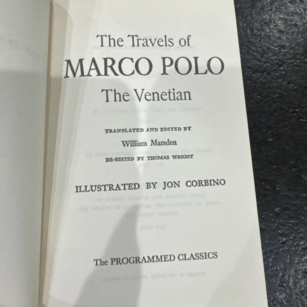 The Travels of Marco Polo The Venetian William Marsden Hardcover 1948